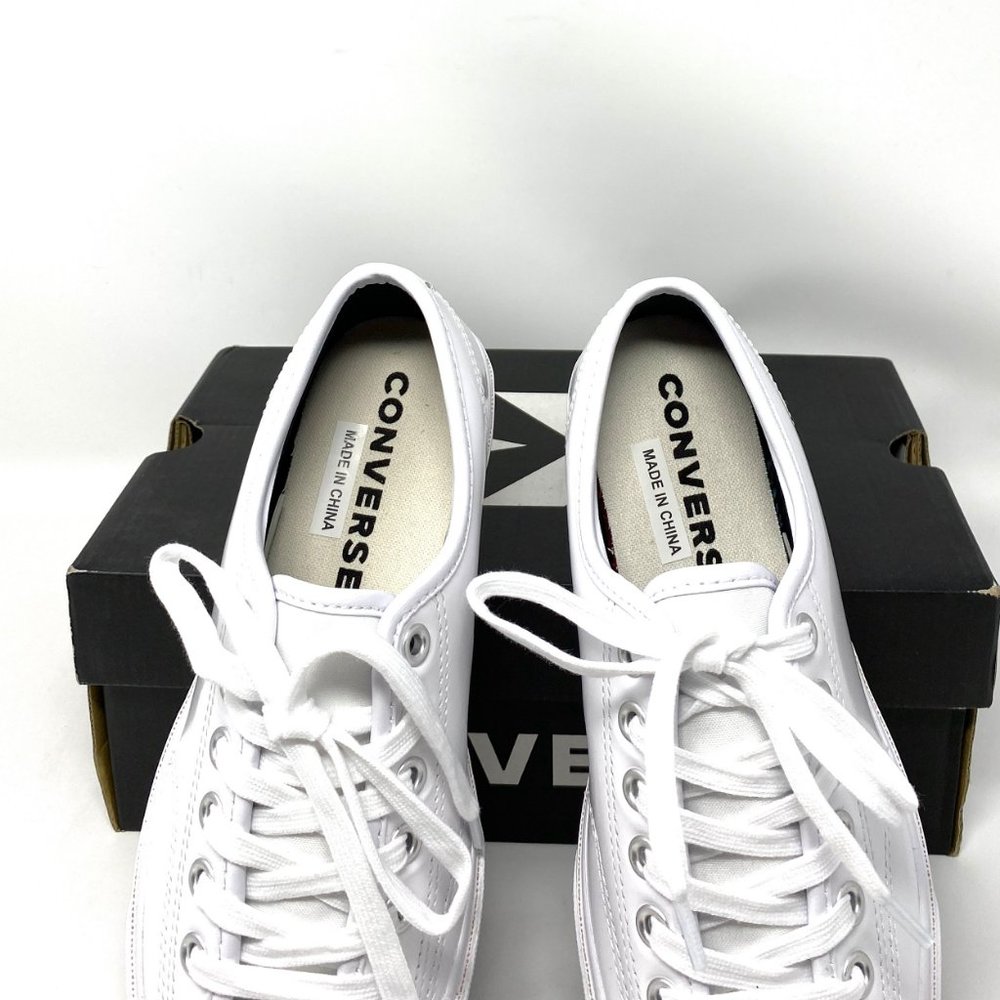 Converse JP White Leather Low Top Sneakers Casual Shoes Men's Size 11 168135C - Picture 4 of 11